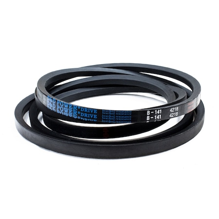 D&D B141 Classical V-Belt, 144 in Outside Length, 21/32 in Top Width, 1 Ribs B141